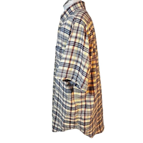 Ralph Lauren Jeans Company Mens Plaid Shirt Short Sleeve Size XL Button Down - Picture 6 of 9